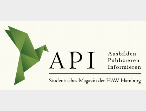 Wortmarke und Logo, API-Magazin, HAW-Hamburg 